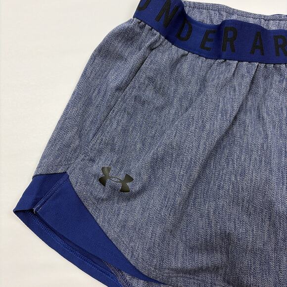 Under Armour Blue Play Up 3.0 Twist Shorts Womens Small - Picture 2 of 5